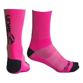 Meia Ciclismo Skin Rosa Neon 35/39