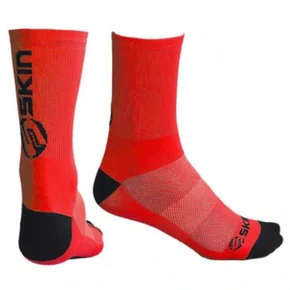 Meia Ciclismo Skin Vermelho com Preto Tam 35/39