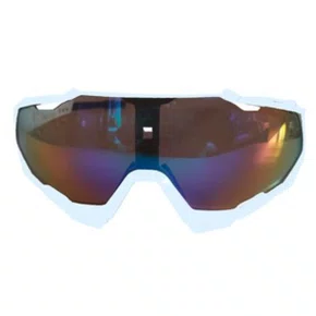 Oculos Ciclismo GTI 9312 UV400 Branco e Lente Espelhada