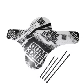 Paralama Mudbike Dianteiro Branco com Preto