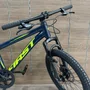 Bicicleta First Aro 20 Smitt Juvenil 7v Freio Disco Azul Galaxy Com Amarelo Neon