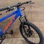 Bicicleta First Aro 20 Smitt Juvenil 7v Freio Disco Azul Hunter com Laranja