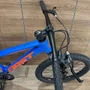 Bicicleta First Aro 20 Smitt Juvenil 7v Freio Disco Azul Hunter com Laranja