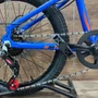 Bicicleta First Aro 20 Smitt Juvenil 7v Freio Disco Azul Hunter com Laranja