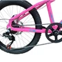 Bicicleta First Aro 20 Smitt Juvenil 7v Freio Disco Rosa Chiclete com Azul