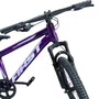 Bicicleta First Aro 20 Smitt Juvenil 7v Freio Disco Violeta com Branco