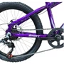 Bicicleta First Aro 20 Smitt Juvenil 7v Freio Disco Violeta com Branco