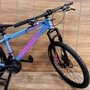 Bicicleta First Aro 24 Smitt 21v Freio Disco Azul com Rosa Tam 13,5