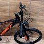 Bicicleta First Aro 24 Smitt 21v Freio Disco Grafite com Laranja e Preto Tam 13,5