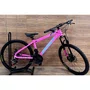 Bicicleta First Aro 24 Smitt 21v Freio Disco Rosa com Azul Tam 13,5