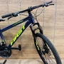 Bicicleta First Aro 24 Smitt Juvenil 21v Freio Disco Azul Galaxy com Amarelo tam 13,5