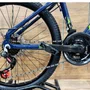 Bicicleta First Aro 24 Smitt Juvenil 21v Freio Disco Azul Galaxy com Amarelo tam 13,5
