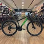 Bicicleta First Aro 24 Smitt Juvenil 21v Freio Disco Preto com Verde Tam 13,5