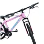 Bicicleta First Aro 24 Smitt Juvenil 21v Freio Disco Rosa Bebê com Azul Tam 13,5
