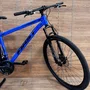 Bicicleta First Aro 29 Smitt 21v Freio Disco Azul Hunter com Preto Tam 17,5