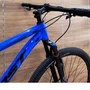 Bicicleta First Aro 29 Smitt 21v Freio Disco Azul Hunter com Preto Tam 17,5