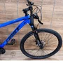 Bicicleta First Aro 29 Smitt 21v Freio Disco Azul Hunter com Preto Tam 17,5