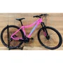 Bicicleta First Aro 29 Smitt Feminina 21v Freio Disco Rosa Chiclete com Azul Tam 17,5
