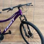 Bicicleta First Aro 29 Smitt Feminina 21v Freio Disco Violeta Com Prata Tam 15,5
