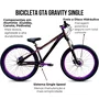 Bicicleta GTA Aro 26 Freeride Gravity Single Violeta Galático