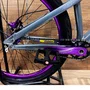 Bicicleta GTA Aro 26 Gravity Freeride Single Cinza com Violeta