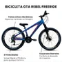 Bicicleta GTA Aro 26 Rebel Freeride 21v Freio à Disco Camaleão