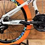 Bicicleta GTA Aro 26 Rebel Freeride 21v Freio Disco Branco com Laranja