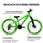 Bicicleta GTA Aro 26 Rebel Freeride 21v Freio Disco Verde Com Verde