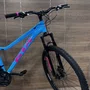 Bicicleta GTA Aro 29 Start Fem 21v Freio Disco Azul com Rosa Tam 15,5