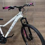 Bicicleta GTA Aro 29 Start Fem 21v Freio Disco Branco com Cinza e Rosa tam 15,5