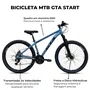 Bicicleta GTA Aro 29 Start 24v Freio Disco Hidráulico Verde Tam 17