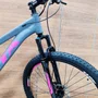 Bicicleta GTA Aro 29 Start Fem 21v Freio Disco Cinza com Rosa Tam 15,5