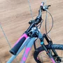 Bicicleta GTA Aro 29 Start Fem 21v Freio Disco Cinza com Rosa Tam 15,5