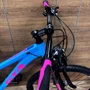 Bicicleta GTA Aro 29 Start Feminina 21v Freio Disco Azul com Rosa Tam 15,5