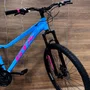 Bicicleta GTA Aro 29 Start Feminina 21v Freio Disco Azul com Rosa Tam 15,5