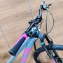 Bicicleta GTA Aro 29 Start Feminina 21v Freio Disco Cinza com Rosa Tam 15,5