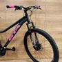 Bicicleta GTA Aro 29 Start Feminina 21v Freio Disco Preto com Rosa Tam 15,5
