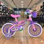 Bicicleta Nathor Aro 12 Cat Rosa com Lilás