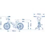 Bicicleta Nathor Aro 16 Extreme Laranja