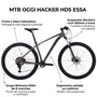 Bicicleta Oggi 29 HDS 8v Shimano Essa Freio Hidráulico Graf/Azul 19
