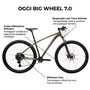 Bicicleta Oggi Aro 29 7.0 Shimano Cues 9v Verde com Laranja Tam 15,5