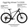 Bicicleta Oggi Aro 29 Big Wheel 7.4 12v Shimano SLX Preto Tam M
