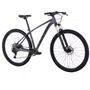 Bicicleta Oggi Aro 29 Hacker HDS 8v Shimano Essa Grafite com Azul e Preto Tam 15,5