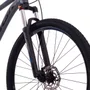 Bicicleta Oggi Aro 29 Hacker HDS 8v Shimano Essa Grafite com Azul e Preto Tam 15,5