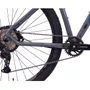 Bicicleta Oggi Aro 29 Hacker HDS 8v Shimano Essa Grafite com Azul e Preto Tam 19