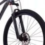 Bicicleta Oggi Aro 29 Hacker HDS 8v Shimano Essa Grafite com Azul e Preto Tam 19