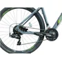 Bicicleta Oggi Aro 29 Hacker Sport 21v Grafite Verde e Preto Tam 15
