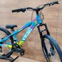 Bicicleta Viking Aro 26 Dirt JTuff25 21V Freio Disco Azul com Amarelo