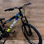 Bicicleta Viking Aro 26 Dirt JTuff25 21V Freio Disco Preto com Azul e Amarelo