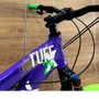 Bicicleta Viking Aro 26 Dirt JTuff25 21V Freio Disco Roxo com Amarelo e Verde